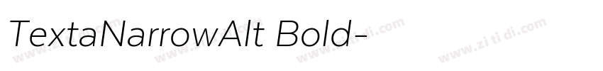 TextaNarrowAlt Bold字体转换